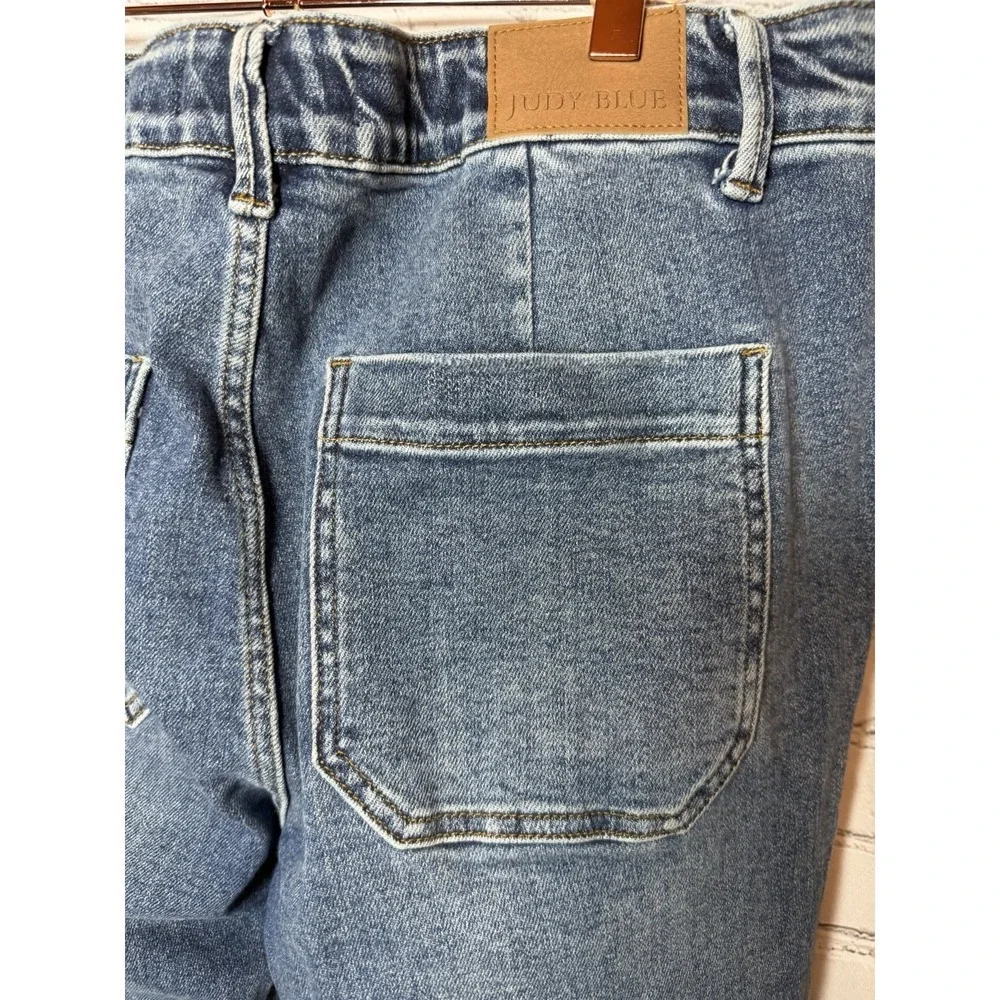 Judy Blue Jeans Womens 15/32 High Rise Drawstring Pocket Jogger Stretch - Picture 9 of 9